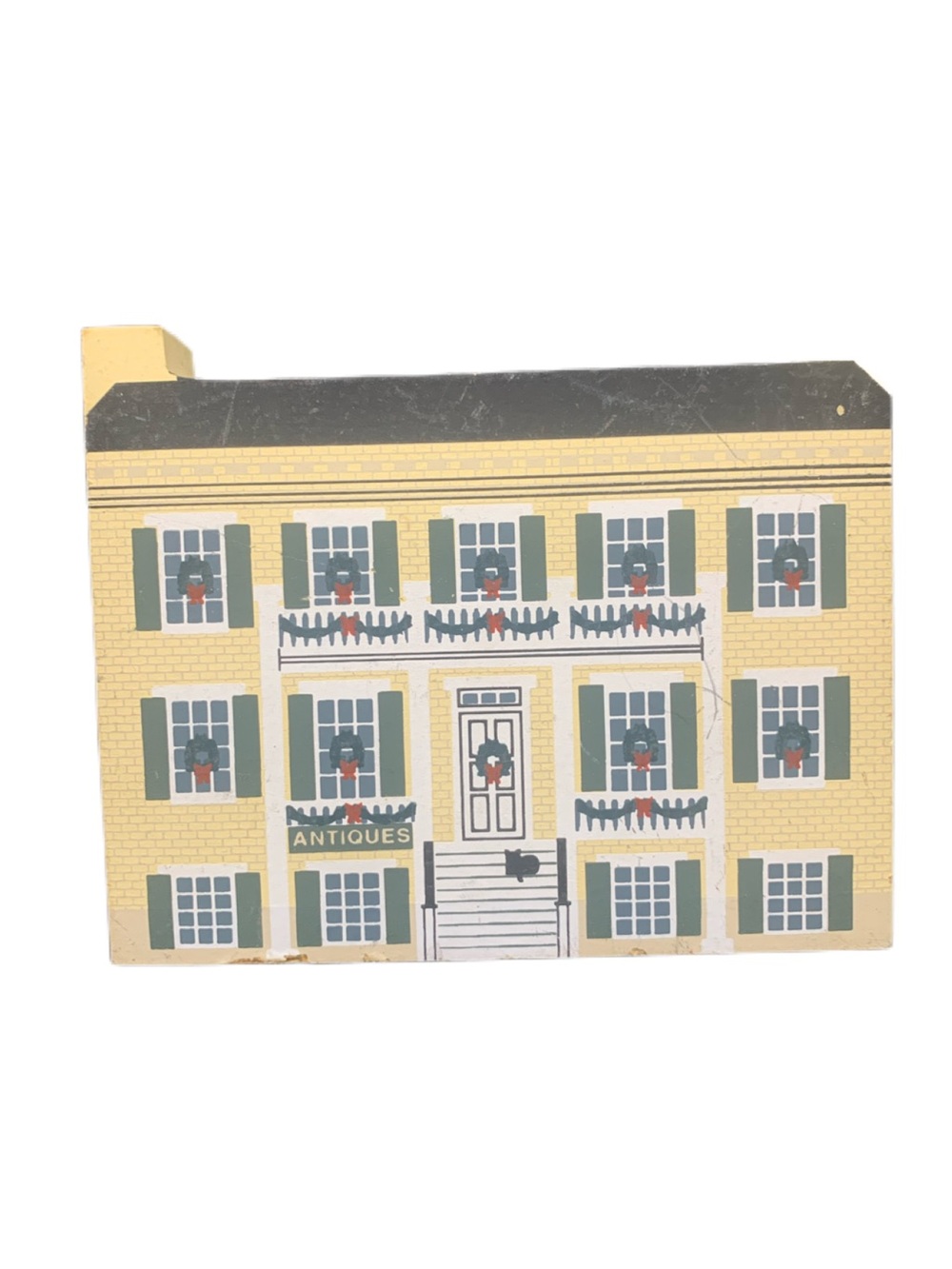 Vintage Cat's Meow Wood 1993 St Charles Christmas Series Newbill Mcelhiney House